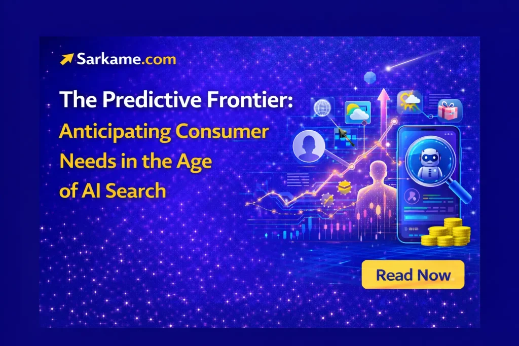 Predictive SEO 2026, Anticipatory Marketing, Consumer Behavior AI, Sarkame Marketing Guide.